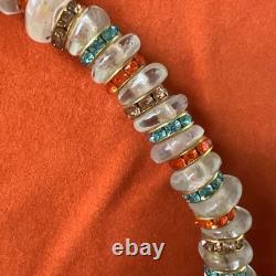 JULIETTA Heron Glass Color Necklace 925 Sterling Silver Magnetic Clasp NWT
