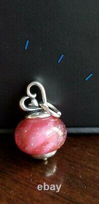 James Avery Retired Joy Of My Heart Finial Art Glass Bead Charm