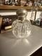 John Grinsell & Sons Cut Glass Perfume Bottom With Sterling Silver Top