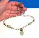 Jola Sterling Silver Pearl Agate Glass Necklace 17 Inches 13.4 Grams