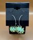 Kate Rothra Fleming Urchin Earrings Art Glass Sterling Silver Long Dangle Ds16