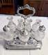 King George Iii Sterling Silver & Cut Glass Cruet Set, By John & Thomas Settle