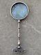 Large Antique Sterling Silver Danish Desk Magnifying Glass 12 Long 419 G