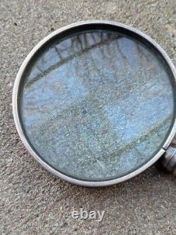 Large Antique Sterling Silver Danish Desk Magnifying Glass 12 Long 419 G