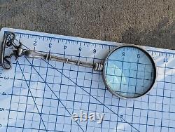 Large Antique Sterling Silver Danish Desk Magnifying Glass 12 Long 419 G