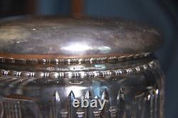 Large Cut Glass Humidor Sterling Silver Goodnow Jenks Boston Bidelow, Kennard, Co