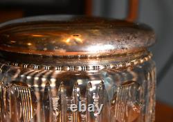 Large Cut Glass Humidor Sterling Silver Goodnow Jenks Boston Bidelow, Kennard, Co