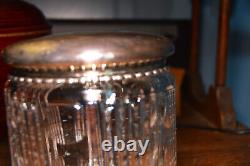 Large Cut Glass Humidor Sterling Silver Goodnow Jenks Boston Bidelow, Kennard, Co