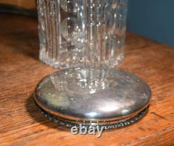 Large Cut Glass Humidor Sterling Silver Goodnow Jenks Boston Bidelow, Kennard, Co