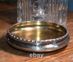 Large Cut Glass Humidor Sterling Silver Goodnow Jenks Boston Bidelow, Kennard, Co