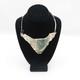 Large Sculptural Sterling Silver & Ancient Roman Glass Necklace By Jackie Cohen