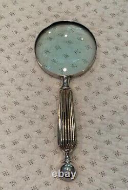 Large Sterling Silver Magnifying Glass