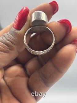 Lavender Genuine Sea Glass Sterling Silver Ring Size 9.5