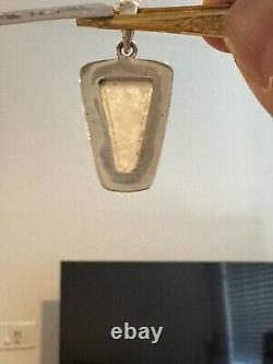 Libyan Desert Glass Meteorite Tektite specimen & Sterling Silver Pendant 2 Pcs