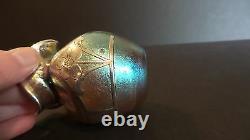 Loetz Candia Silberiris Sterling Silver Overlay Art Nouveau Petite Vase