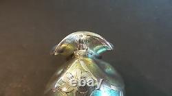 Loetz Candia Silberiris Sterling Silver Overlay Art Nouveau Petite Vase