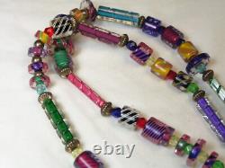 Lorraines' Bijoux LB. Sterling Silver & Venetian Art Glass Beads Necklace