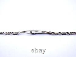 Lovely Old Vintage MEXICO Art Glass Sterling Silver Collar Necklace PLATA EAGLE