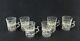 Lovely Set 6 1901 English Sterling Silver Glass Insert Handle Tea Liquor Cups
