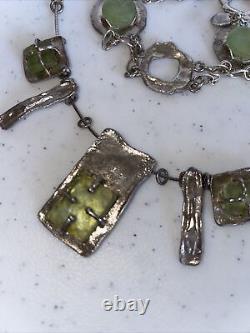 Luli Hamersztein 925 Sterling Silver Ancient Roman Glass Bracelet And Necklace