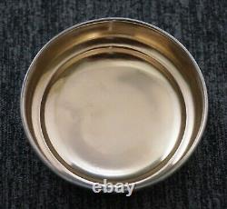 MACLAREN'S Imperial Cheese STERLING SILVER Encased Milk Glass JAR Monogram Lid