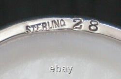 MACLAREN'S Imperial Cheese STERLING SILVER Encased Milk Glass JAR Monogram Lid