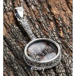 Magnifying Glass Silver Pendant