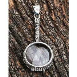 Magnifying Glass Silver Pendant