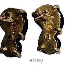 Mariquita Masterson Vintage Classic Black Glass In Sterling Silver