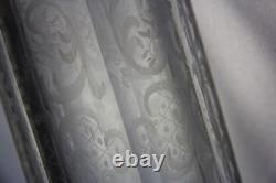Mauser Sterling Silver Overlay Etched Glass Decanter Read