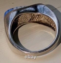 Millefiori Sterling Silver Vintage Floral Ring