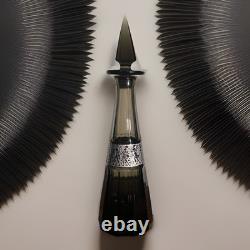 Moser Glass Sterling Silver 925 Greek Warrior Decanter 12.5