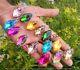 Multi Faceted Topaz Glass 925 Sterling Silver Plated Lot Prong Rings & Pendants