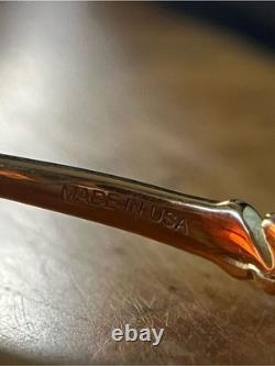 Murano Style Glass Sterling Silver Heart Ring Size 8