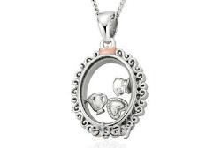 NEW Clogau Silver & Rose Gold Looking Glass Inner Charm Pendant £40 off
