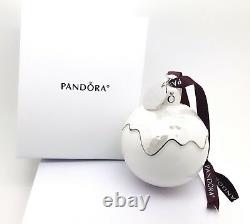 NEW PANDORA Limited 2018 Christmas Holiday Porcelain Ornament With Gift Box