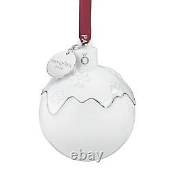 NEW PANDORA Limited 2018 Christmas Holiday Porcelain Ornament With Gift Box