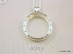 NEWithTAGS AUTHENTIC PANDORA SILVER FLOATING LOCKET LARGE #590530-75