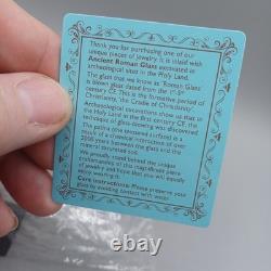 NWOT OR PAZ STERLING SILVER 925 ROMAN GLASS LINK BRACELET 6.75 ISRAEL PZ Nice