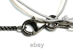 NWT STERLING SILVER 925 OR PAZ ROMAN GLASS LARGE PENDANT 22 CHAIN Israel PZ