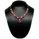 Natural Pink Ruby & White Cz Necklace 19 925 Silver Sterling