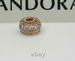 New Pandora Blushing Vegas Las Vegas ROSE Murano Bead Charm