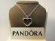 New Withbox Pandora Floating Heart Locket Glass Withchain 590544-60 Love Romance