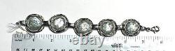 Nwt Or Paz Sterling Silver 925 Roman Glass Link Bracelet 8 Israel Pz