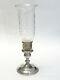 Old French By Gorham Sterling Silver And Glass Hurricane Lamp #662