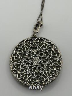 Or Paz Israel Roman Glass Sterling Silver Enhancer Pendant Necklace