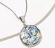 Or Paz Sterling Silver Roman Glass Cross Motif Pendant Necklace