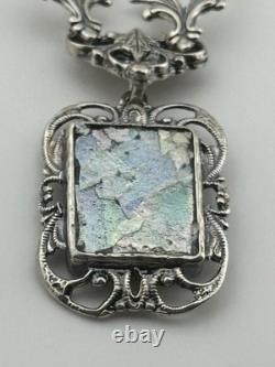 Or Paz Sterling Silver Roman Glass Necklace Israel