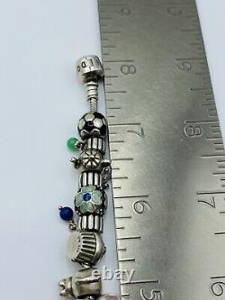 PANDORA8 Sterling Silver Fully Loaded Bracelet with 22 CharmsRETIREDALE/925