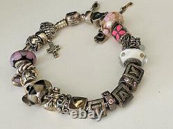 PANDORA8 Sterling Silver Fully Loaded Bracelet with 23 CharmsRETIREDALE/925